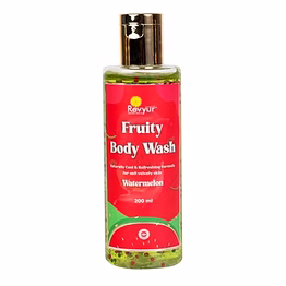 revyur speciality naturals fruity body wash, watermelon 200 ml (naturally cool & refreshing formula for soft velvety skin)