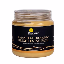 revyur speciality naturals radiant golden glow brightening pack 1kg (pure & natural forallskintypes)