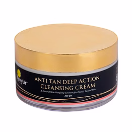 revyur speciality naturals anti tan deep action cleansing cream, 200 gm (a natural skin purifying cleanser for dull & tanned skin)