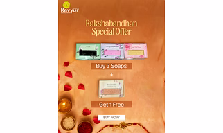 Revyur Natural Soap Gift Set, 4 Varieties - Neem, Oud Cinnamon, Rose, Lavender & Rosemary