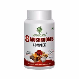mahogany 8 mushrooms complex capsules- combined extracts of eight medicinal mushrooms
