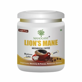 Mahogany Lion's Mane Mushroom Mix Coffee 200g- Improves Memory and Focus, Relieves Stress