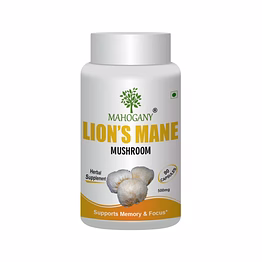 mahogany lion's mane mushroom extract capsules 500 mg