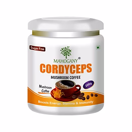 mahogany cordyceps mushroom coffee 200g- boosts energy and stamina