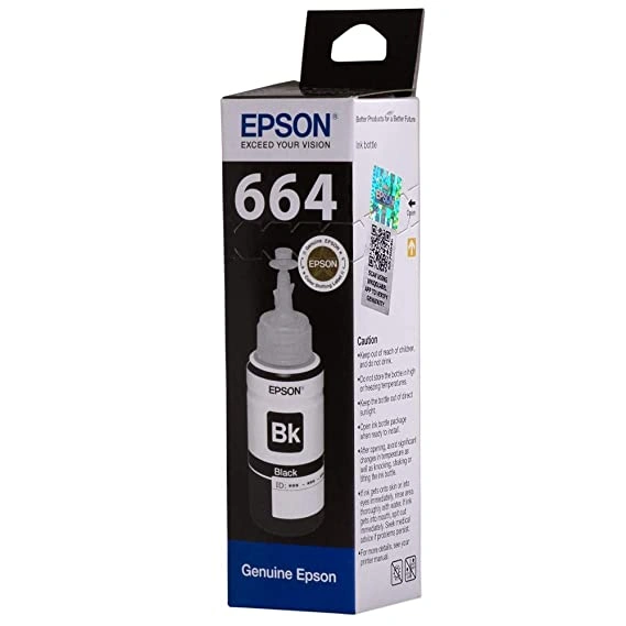 Epson 6641 Black Ink Bottle - 70 ml-T6641