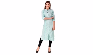 Straight Cut Long Cotton Kurti