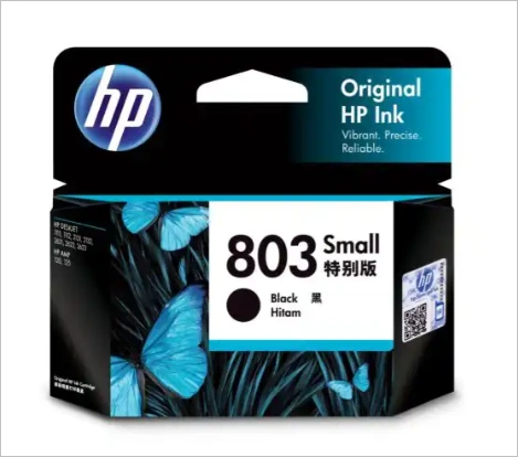 HP 803 Small Black Ink Cartridge-SHRO1301