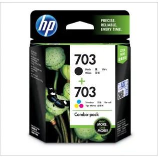 HP 703 2-pack Black/Tri-color Original Ink Advantage Cartridges