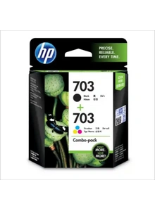 HP 703 2-pack Black/Tri-color Original Ink Advantage Cartridges