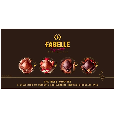Fabelle Exquisite Chocolates, The Bars Quartet, 524g-SKU-6826