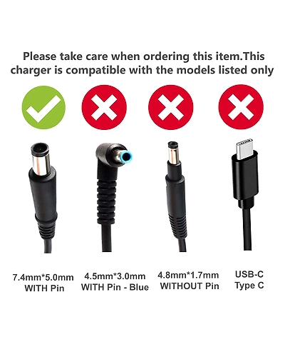 HP Adapter 19V 4.74A 90W 7.4 x 5.0mm Big Pin (Compatablie)-3