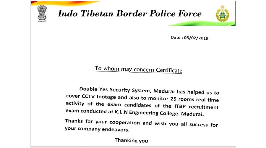 ITBP Support Message