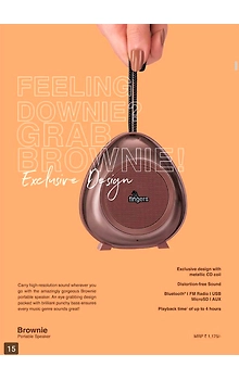 FINGERS Brownie Portable Bluetooth Speaker.