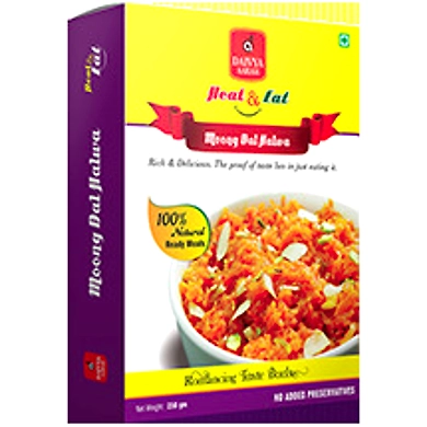 DAIVYA AAHAR'S HEAT &amp; EAT-MOONG DALL HALWA 250GMS-(MRP 140)-D11RG04D03MOO001