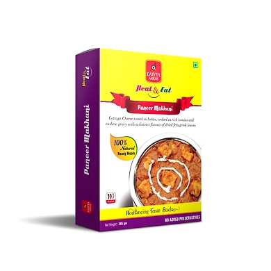 DAIVYA AAHAR'S HEAT &amp; EAT-JAIN PANEER MAKHANI 285GMS-(MRP 130)-D11RG04D03JPA001