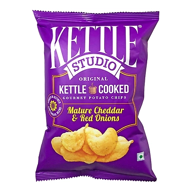 KETTLE-MATURE CHEDDAR &amp; RED ONIONS 125GM-T12RP14K25MAT002