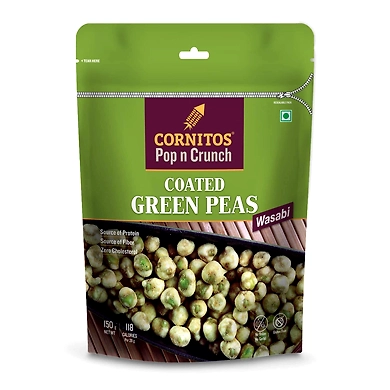 CORNITOS-COATED GREEN PEAS WASABI 150GMS-G12RG05C14WAS002