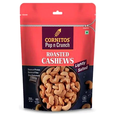 CORNITOS-ROASTED CASHEWS CRACK PEPPER 200GMS-G12RD03C14CAS003