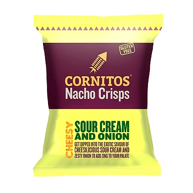 CORNITOS-CHEESY SOUR CREAM &amp; ONION 60GMS-(MRP 35)-G12RN01C14CRE001