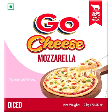 GO MOZZARELLA CHEESE(DICE)2KG-1
