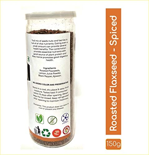 OrganoNutri Roasted and Spiced Flaxseed (1 Can: 150 g)-2