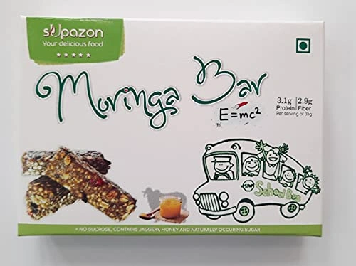 sUpazon Moringa Energy Bar, 35g Bar (2 Box: 10 Bars)-OSCIS120