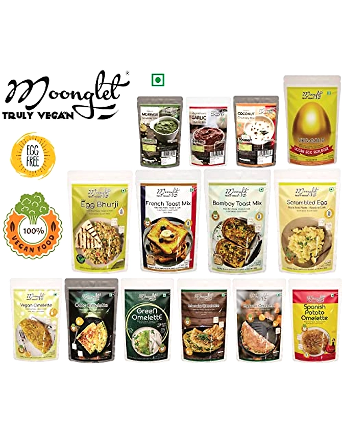Oats Omelette Mix - Vegan | High Protein | Pancake Alternative | 400g: Pack of2, 200g Each-2