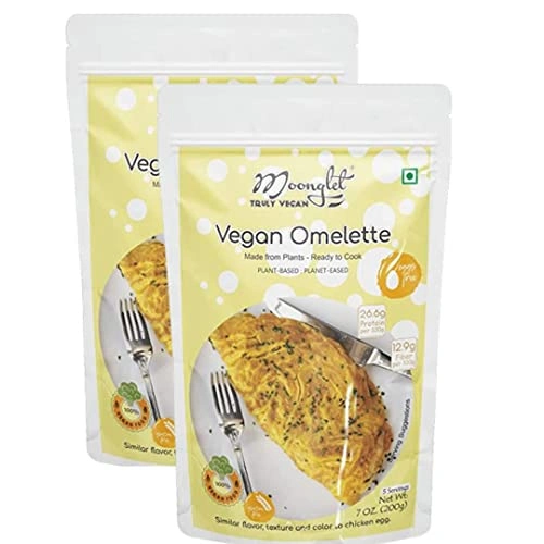 Vegan Omelette (Eggless) | Protein Rich Post Workout Gym Snack | Pancake, Breakfast Cereal Alternative | 400g: Pack of2, 200g Each-OSCIS136