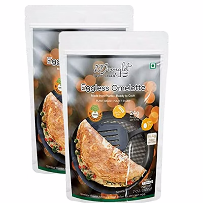 moonglet - eggless omelette | mung dal omelette (vegan) | pancake alternative | 400g: pack of2, 200g each