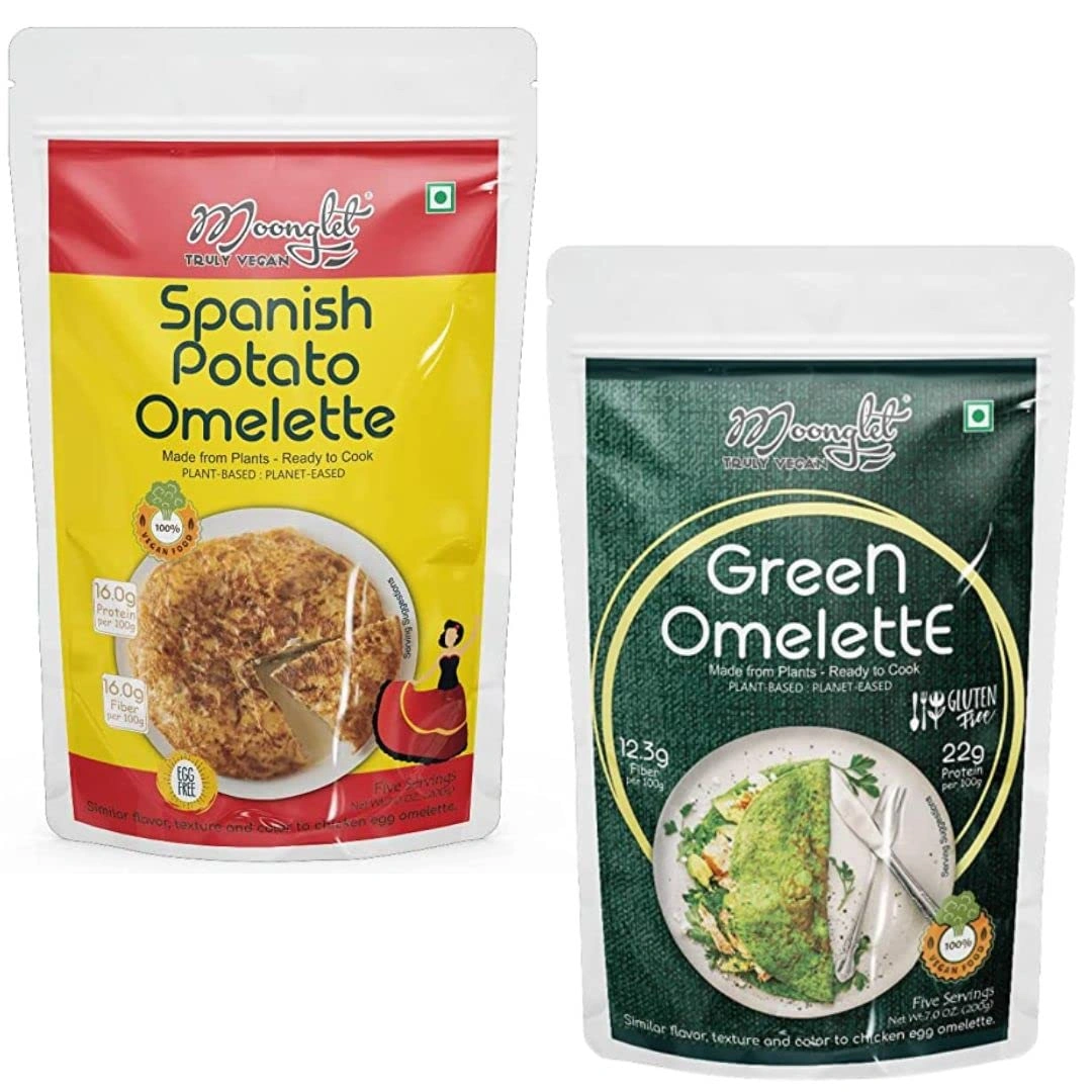 Moonglet Omelette Combo (Spanish Potato + Green Omelette Mix|400g|200g Each)-OSCIS145