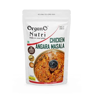 OrganoNutri Chicken Angara Masala | 100g | Reclosable Eco-Zipper Pouch