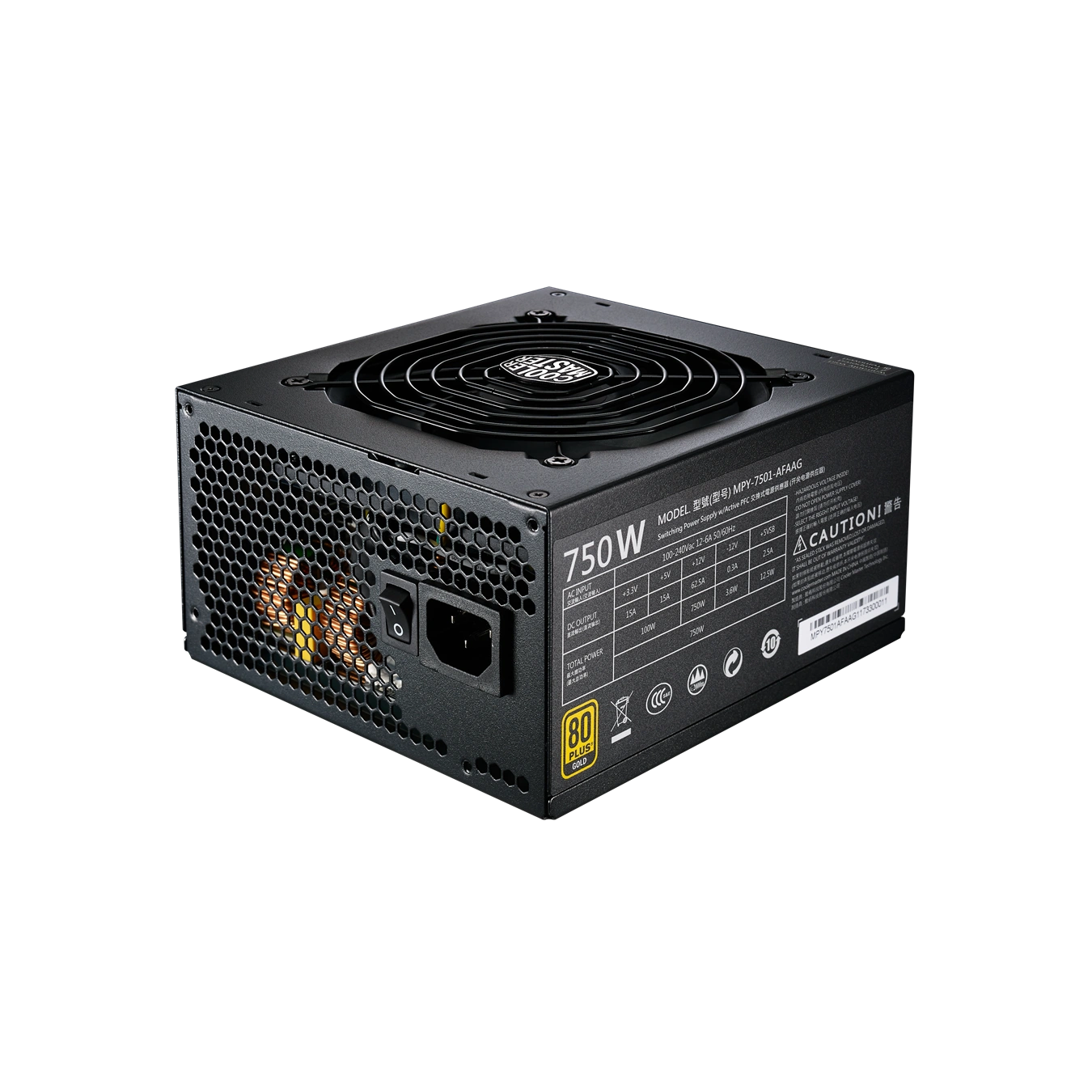 Coolermaster MWE 750W Gold Full Modular SMPS-4