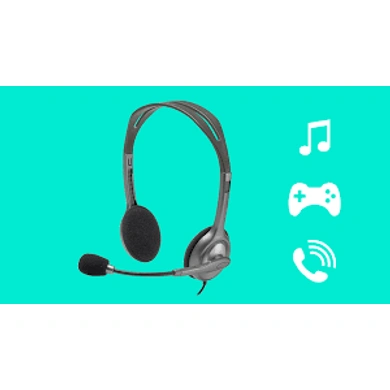 Logitech H110 Wired headset Stereo Headphones Victory System