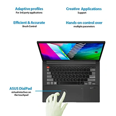 ASUS Vivobook Pro 14X OLED (M7400QE-KM046TS), 14&quot; (35.56 cms) 2.8K OLED, AMD Ryzen 9 5900HX, 4GB NVIDIA GeForce RTX 3050 Ti Graphics, Laptop (16GB/1TB SSD/Office 2019/Windows 10/Black/1.45 Kg)-3