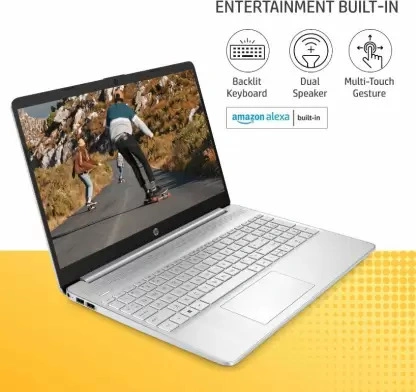 HP Laptop 15S-FQ2717TU Core i3 11th Gen - (8 GB/512 GB SSD/Windows 11 Home) Thin and Light Laptop (15.6 Inch, Natural Silver, 1.69 Kg, With MS Office)-1