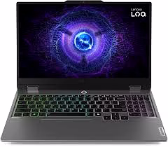 lenovo loq gaming laptop intel core i5 13th gen 13450hx - (24 gb/512 gb ssd/windows 11 home/6 gb graphics/nvidia geforce rtx 3050) 83dv018kin gaming laptop (15.6 inch, luna grey, 2.38 kg, with ms office)