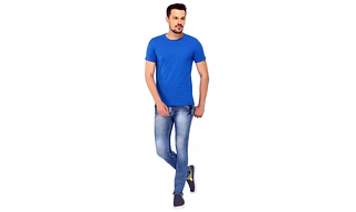 268 BCE Men's Regular Fit T-Shirt (Blue)