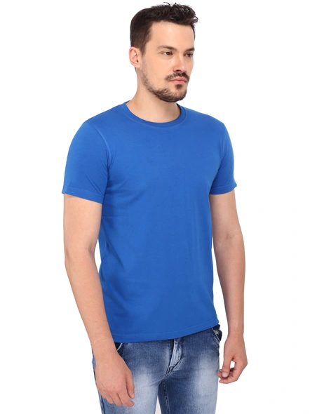 268 BCE Men's Regular Fit T-Shirt (Blue)-Blue-L-3