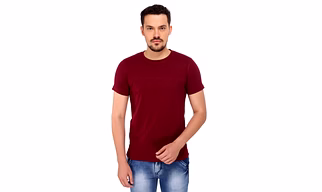 268 BCE Men's Regular Fit T-Shirt (Maroon)