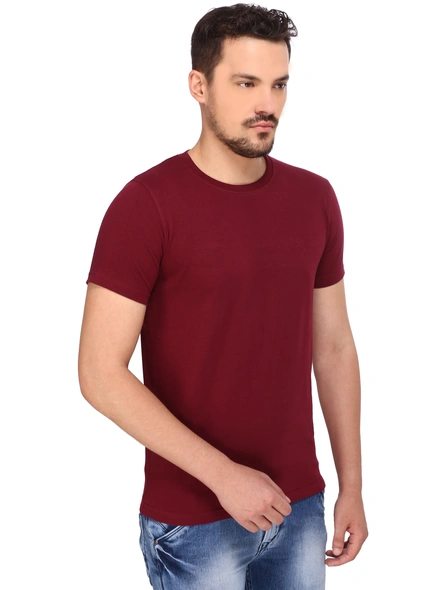 268 BCE Men's Regular Fit T-Shirt (Maroon)-Maroon-M-2
