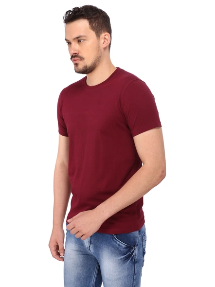 268 BCE Men's Regular Fit T-Shirt (Maroon)-Maroon-M-3