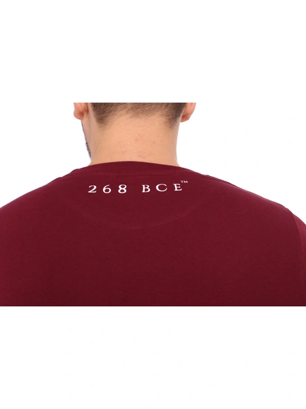 268 BCE Men's Plain Regular Fit T-Shirt (Combo Pack, Black &amp; Maroon)-Multicolor-M-4
