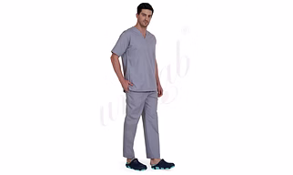 Medical Scrub Male  Plain Grey | Bulk Supply | Hospitals & Clinics