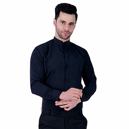 unifab shirt black chinese collar | bulk supply | corporate & industrial