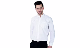 Shirt White Chinese Collar | Bulk Supply | Corporate & Industrial
