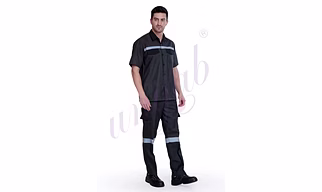 Shirt Worker Half Charcoal/ Black | Bulk Supply | Corporate & Industrial