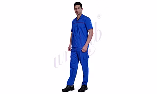 Shirt Worker Half Royal Blue/ Red | Bulk Supply | Corporate & Industrial