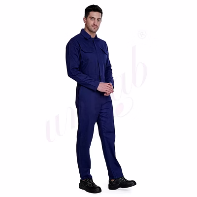 unifab boiler suit cotton navy blue | bulk supply | corporate & industrial