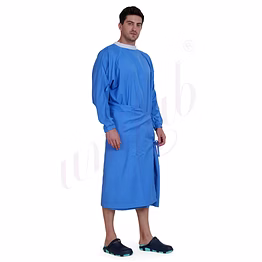 unifab surgical gown ciel blue- full cover | bulk supply | hospitals & clinics