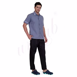 unifab nursing male uniform grey and white combination | bulk supply | hospitals & clinics